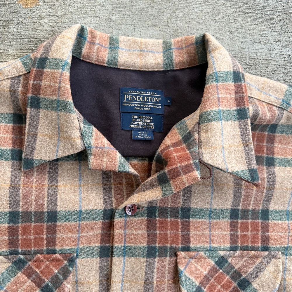 Pendleton The Original Board Wool Plaid Shirt Men… - image 5